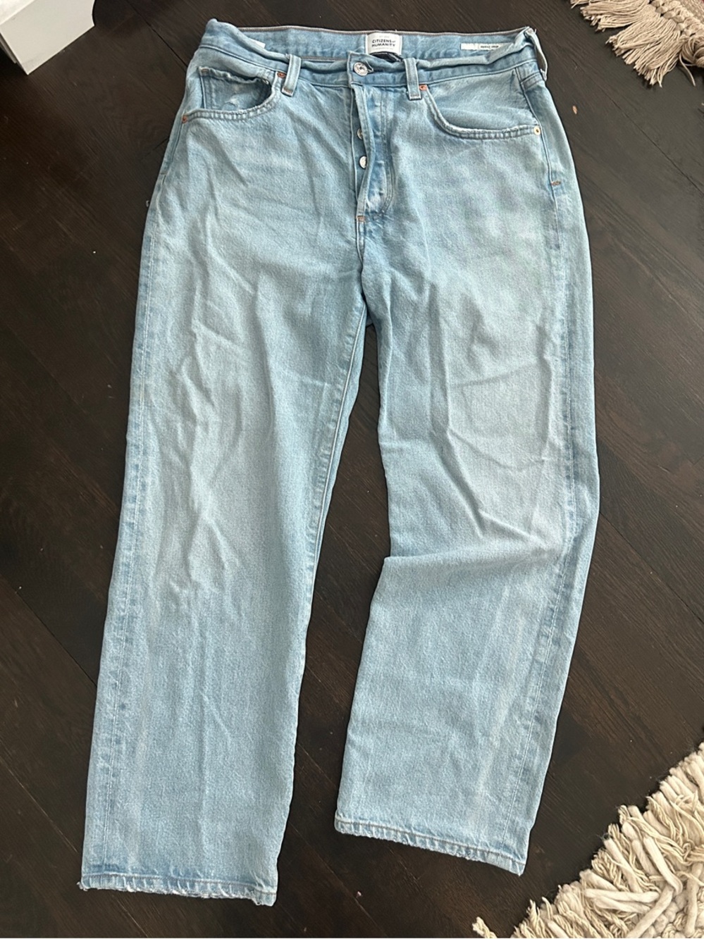 Citizens Of Humanity Light Wash Emery Crop Jeans